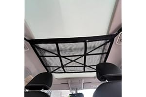 GENERIC 7WUNDERBAR Bagagli net Auto Bagagli Tetto, Deposito Soffitto, Accessori Campeggio per Quattro Bracci, Van, SUV, Jeep,90 * 65cm