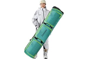 XCMAN Bolsa de Snowboard Longitud Ajustable 63-75 Pulgadas Bolsas Acolchadas para Viajes aéreos