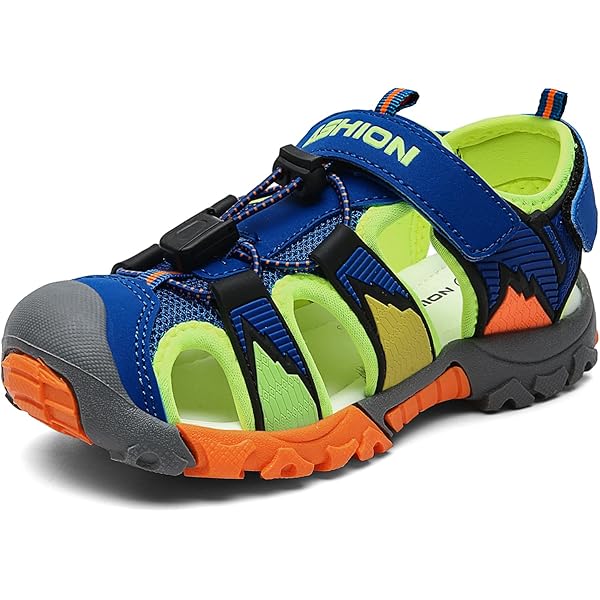 ZYLDK Kindersandalen Aus Leder - Geschlossene Trekkingsandalen Für Jungen & Mädchen Größe 28-37