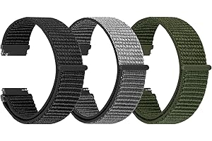 YCHDDER - Solo Loop Quick Release Nylon Watch Strap - 16mm 18mm 19mm 20mm 22mm 24mm Watch Straps for Men Women