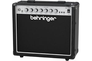 Behringer HA-20R Amplificatore per chitarra da 20 Watt con 2 canali indipendenti, modellazione valvolare VTC, riverbero e altoparlante originale Bugera da 8"
