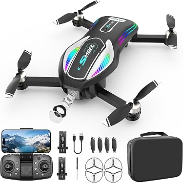 8 Eliche Di Ricambio Per Drone HS720 E HS720E - Lame Pieghevoli Originali, Accessori Per Quadcopter, Set Di 8 Pale Nere