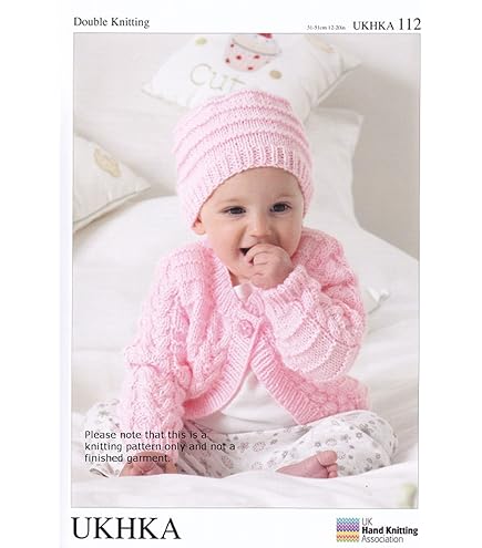 Instrucciones Knitting Cardigan Raglan Patrón Tejido Bebé - Sudadera Y Gorro Cardigan - Para King Cole Splash DK - Tallas Nacimiento-3 Años Patrón Cardigán Ragland