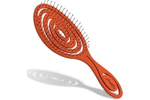 Ninabella Cepillo Orgánico de Pelo Desenredante para Mujer y Hombre - Peine Antitirones Niños y Niñas - Cepillos para Alisar Pelo Rizado, Liso o Mojado - Sin Tirones en Espiral