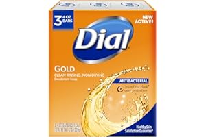 Dial Antibacterial Deodorant Bar Soap, Advanced Clean, Gold, 4 oz, 3 Bars