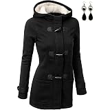 Giacca Pelliccia Donna con Cappuccio Felpe Invernale Pile Manica Lunga Termico Maglione da Donna Fine Fleece Sweatshirt con Zip e Cappuccio in Pile Felpa con Fodera in Pile Oversize Calde Elegante