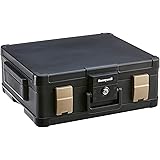 Honeywell 1104G Wasserdichter feuerfester Dokumentenkassette, 11 L, 60 Minuten Schutz mit Pneumatische Sicherheitsscharniere