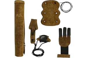 ‎ELTORO elToro [Special Set] Wild Colorz - Set - Schiesshandschuh, Armschutz, Köcher & Spannschnur; tolles Set, nützliches Zubehör zum Bogenschießen, viele Farben!