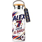 Barcelona Personalised Football Stainless Steel Thermal Bottle 500ml | EL DETALLITO &amp; T&Uacute;, Original gift for Barcelonistas and