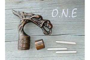 alfiya nautical store Testa di drago Vintage antico Maniglia solo per bastone da passeggio