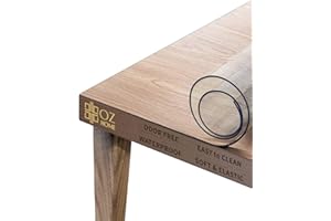 OZ HOME Mantel Protector Transparente de PVC - 80x180 CM - Grosor de 1,7 mm - Antideslizante y Resistente a Arañazos - Protege contra Manchas y Líquidos - Fácil de Limpiar y Seguro para Alimentos