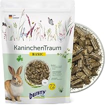 Bunny KaninchenTraum BASIC Futter Für Zwergkaninchen – Mit 42 Wiesenkräutern & 3-Faser-Mix