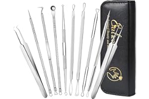 Nacerlary 10 Diverse Pinzette Ad Ago per Estrarre Punti Neri Set