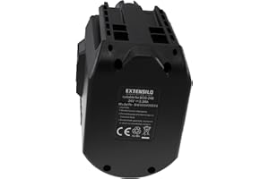 EXTENSILO Batería Recargable Compatible con Bosch BTI BHE 24VRE, GBH 24VFR, GBH 24VR, GBH24VFR Herramientas eléctricas (3300 mAh, NiMH, 24 V)
