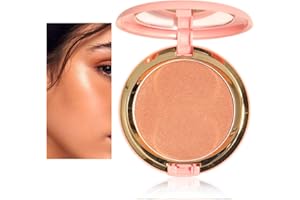 BEAUTY SEARCHER Poudre bronzante chatoyante, Poudre de contour hautement pigmentée, Texture douce, Finition naturelle et ensoleillée, Tient toute la journée, Léger, Respirant, Formule Vegan (#Bronzage ensoleillé)