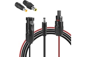 Conector Solar a DC 8mm,Vegena Cable de Extensión Solar 16 AWG,1,5 m Cables para Placas Solares,Conector Placa Solar,Cable Adaptador de Panel Solar, para Todos los Paneles Solares