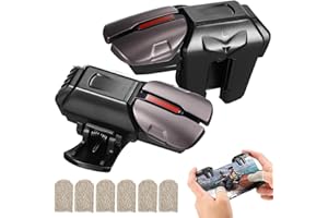 UKCOCO Mobile Controller Handy 6 Triggers: Mobile Controller 1 Paar Game-Trigger + 3 Paar Fingerhandschuhe Kompatibel mit Smartphone iOS