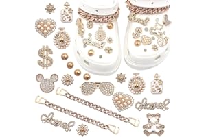 CYZJPRVN Schuhanhänger Perle Schuhe Schmuck Mode Blumen Anhänger für Damen Kristall Diamant Anhänger passend für Clog Sandalen Süße Schuh Anhänger für Schuhe für Damen Party Geschenk für Mädchen