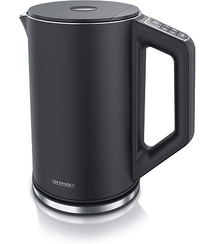 Bollitore Elettrico Bella Epoca 1,7L In Acciaio Inox 304 Spazzolato – 2200W, Silenzioso, Filtro Anticalcare E Base 360°, Argentum Family