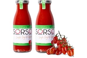 SORSO Tomato Gazpacho | Fresh Chilled Spanish Soup | Vegan, Gluten-Free, 100% Natural | Ready to Drink or Heat | Premium Tomato Recipe | UK Made