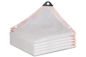 GENERIC Tela De Sombra Blanca,Malla Sombra Exterior,Toldo Tipo Vela De Jardín,Toldo Vela De Sombra Rectangular,Tela De Sombra Exterior Transpirable Vela De Sombra Toldo Vela De Sombra(White,4x7m)