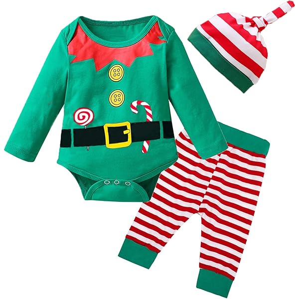 Peuter baby babymeisjes mijn eerste kerst outfits Xmas