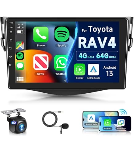 Autoradio Android 10,4 Pouces Akozon - Bluetooth, GPS Pour Toyota Land Cruiser Prado 2002-2009
