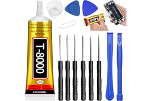 NATURAS BOUQUTIS Colle Ecran Smartphone 110ml, Colle Telephone Avec des Outils de Réparation, Colle pour Maquette, Colle Smartphone, Rhinestone Glue, Liquide Reparation Ecran pour Verre, Tissu, Céramique, Métal