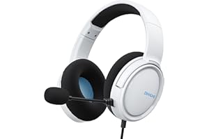 BINNUNE BG02 Gaming Headset für PS4, PS5, PC, Nintendo Switch, Xbox, Headset mit Mikrofon, Gaming Kopfhörer mit Mikrofon, Noise Cancelling Kopfhörer mit 3.5mm Klinke Weiß