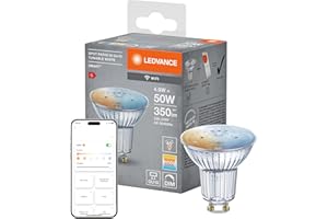 ‎LEDVANCE Ledvance Smarte LED-Reflektorlampe mit WiFi Technologie, Sockel GU10, Lichtfarbe änderbar (2700-6500K), Dimmbar, ersetzt Reflektorlampen mit 40 W, SMART+ WiFi SPOT GU10 Tunable White, 1er-Pack