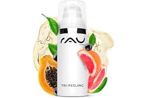 ‎RAU COSMETICS RAU Cosmetics Peeling Gesicht Enzympeeling & Fruchtsäurepeeling Tri-Peeling 50 ml - Gesichtspeeling mit Papaya & Weißer Tee - Anti-Aging, Tiefenreinigung, Anti-Pickel - Aufhellung von Pigmentflecken