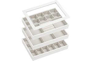 ‎ADEL DREAM AdelDream Stapelbares Schmucktablett Schmuckschatpfanne Aufbewahrung Schublade Lagerung-Schmuck Aufbewahrung Damen Schmuckschatpfe