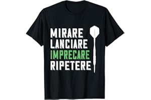 DARTS DARDO FRECCETTE IDEE REGALO Freccette Dardo Darts Giocatore di Freccette Maglietta