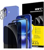 JETech Lot De 2 Protection Écran Anti-Espion + Protecteur Objectif Caméra IPhone 16 Pro Max 6,9" Verre Trempé