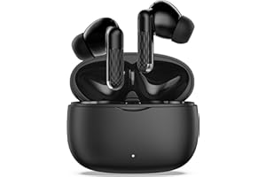 BlitexyFlow Wireless Earbuds, Ear Buds Earphones Bluetooth 5.3 USB C Mini Headphones Touch Control with Microphone Hi-Fi Stereo Sound Deep Bass CVC Noise Cancelling Water-Resistant