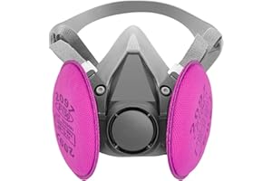 ANUNU Atemschutzmaske mit 2097 Filter, Halbmaske Gesichtsschutz Wiederverwendbare Atemschutzmasken Partikelmaske für Epoxidharz, Staub, Industriemalerei, Holzbearbeitung, Lackierung, Schutz, Farbe