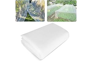XLONG Malla de Insectos,Red de Insectos,Red de Protección contra Insectos,Red de Protección,Malla Anti Insectos,Red Anti Insectos,Malla Fina Blanca,Red de Jardín(3×10m)