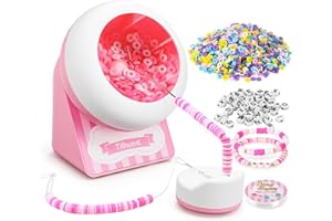 Tilhumt Bead Spinner for Bracelet Making Kit, Cordless Bead Spinner with 2040 Pcs Beads, Rechargeabel Clay Beads Spinners for Jewelry Making, Bracelet Maker for Friendship Bracelets, Gift