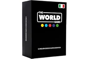 The World Game - Gioco di Carte Geografia - Gioco da Tavolo Educativo per Bambini, Famiglie e Adulti - Un Gioco di Società per Ragazzi e Ragazze sul Mundo - In Italiano