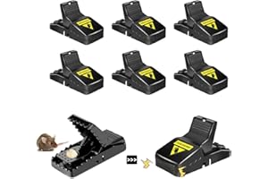Onvavient Rattenfallen Schlagfallen, 6 Stück Mäusefalle Groß Mausefalle Wiederverwendbar Profi Mouse Trap Schlagfalle für Haus Küche Garten