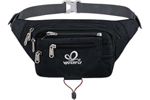 Waterfly Bum Bag Fanny Pack for Men Women Large Waist Pack with Multi Pockets for Running Hiking Camping Workout Cycling