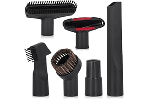 FERRGIA 6 Piezas Accesorios para Aspiradoras Universal Accesorios,Cepillos Repuesto para Aspiradora y Adaptador Cepillo Aspiradora Universal Apto de Aspiradoras de Calibre de 32 mm y 35 mm