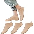 Yuneek Women's Ankle Length Low Cut Cotton Socks Pack Of 3
