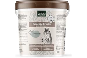 AniForte Bronchial Herbs Horse 1 kg - Natural Herbs with Methylcysteine for Cough & Colds, Support for Respiratory Diseases, Horse Herbs as Supplementary Food for Clearing Respiratory Tract