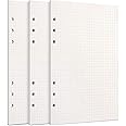 Recharge Papier Ligné A5 - 135 Feuilles 6 Trous - Pour Classeur à Anneaux - Papier Ivoire Doux Pour Les Yeux