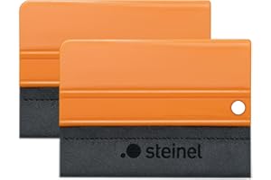 Steinel Set di raschietti premium con bordo in alcantara, 2 raschietti di alta qualità, massima scorrevolezza, elevata stabilità ed elasticità