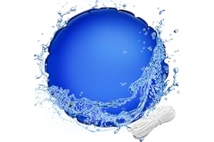JUOIFIP Poolkissen Winter Ø2 m, Luftkissen für Pool 15 m Befestigungsseil & Reparaturkit, Winter Schluss Luftkissen PVC Verstärktes Material, Blau Poolpolster Winterkissen mit Sicherheitsventil
