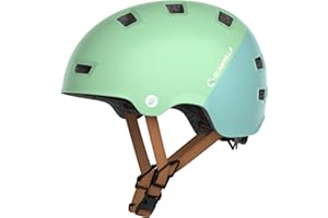 GLAMVILLA Casco de Bicicleta/Patinete Electrico Adulto, Casco Skate/Bici/BMX para Niños/Hombres/Mujeres,Ultraligero Casco Multifuncional,El Peso es Solo 260g/270g/280g
