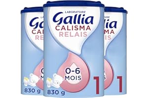 Laboratoire Gallia - Calisma Relais 1er âge - Lait en Poudre pour Bébé de 0 à 6 Mois - Lot de 3x830g
