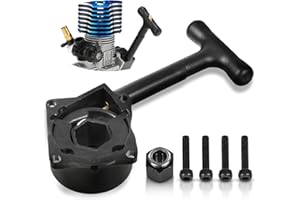 UINNOSSVC Pull Starter RC,Avviamento motore RC,1:10 RC Car Avviamento a Strappo Dado Esagonale Nero a un Senso di Cuscinetto Tirare Starter Sostituzione per Vertex16-21 SH 21 Nitro Engine RC HSP Car Buggy Truck